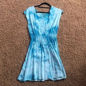 Tie dye sundress with open detail